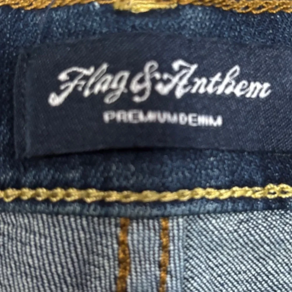 Flag & Anthem Nashville Straight Jeans Mens 36x32 Hutchinson Wash Denim‎